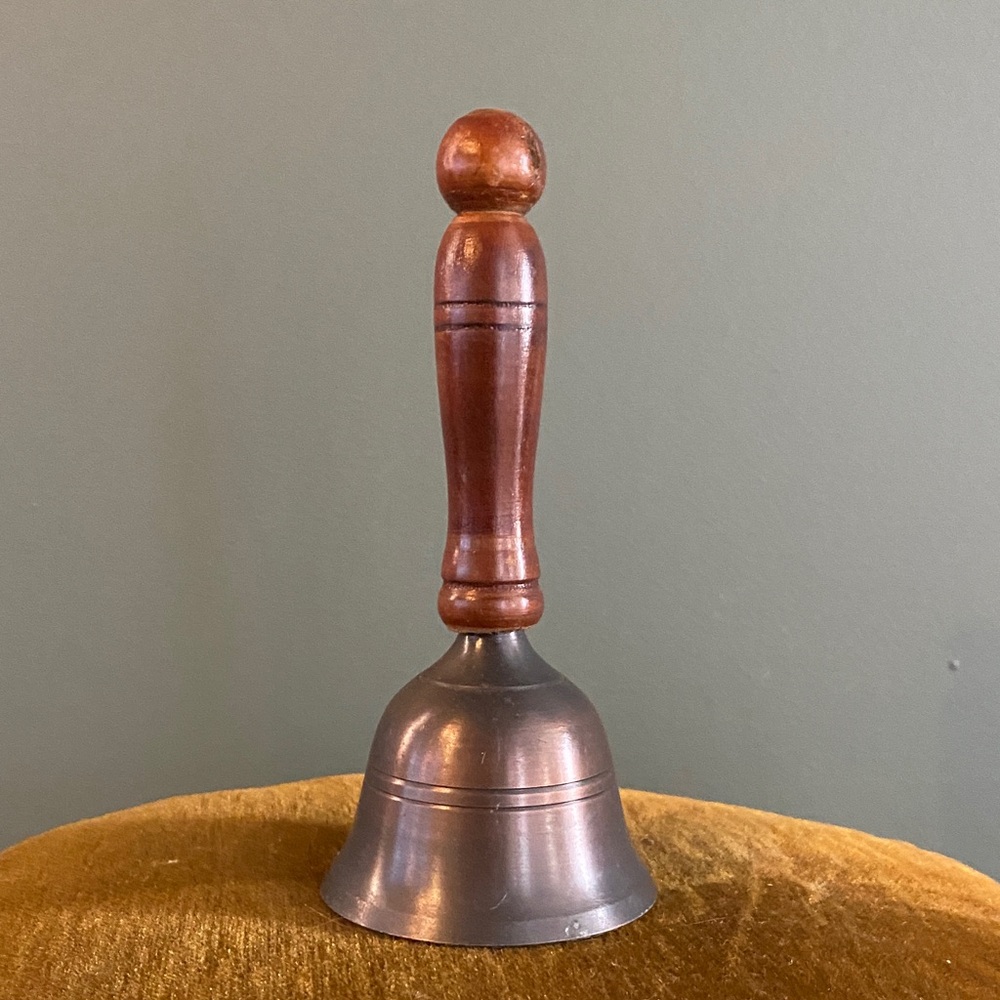 Vintage Wood and Metal Hand Bell